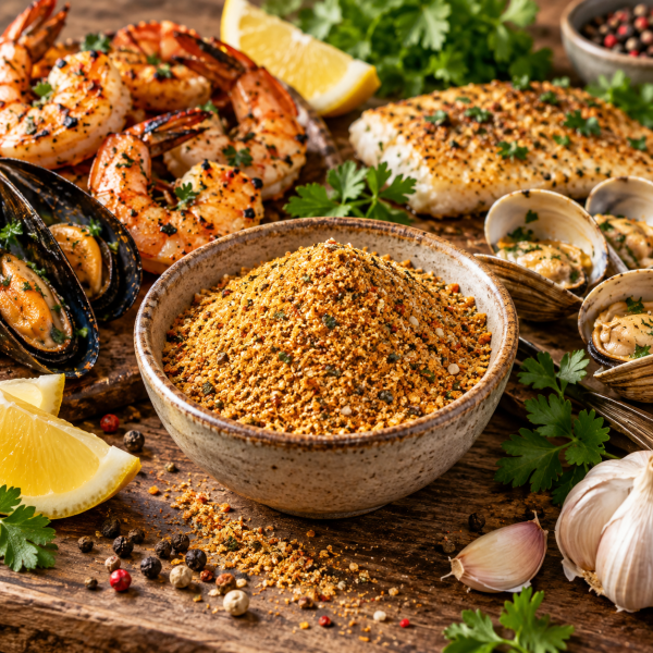 Seafood seasoning blend for food manufacturers and savory food applications Seafood Seasoning Blend